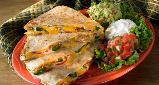 Roasted Vegetable Quesadilla Recipe With Zucchini, Carrots & Red Cabbage